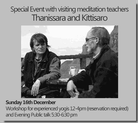 meditation workshop with Kittisaro and Thanissara, Thailand